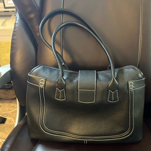 Tod’s Black Leather Handbag with Buckle like new - Picture 2 of 4